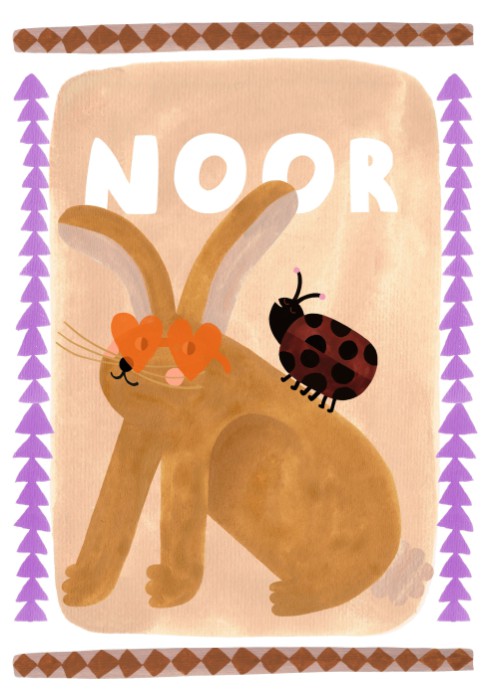 Poster Konijn - Noor 21x30