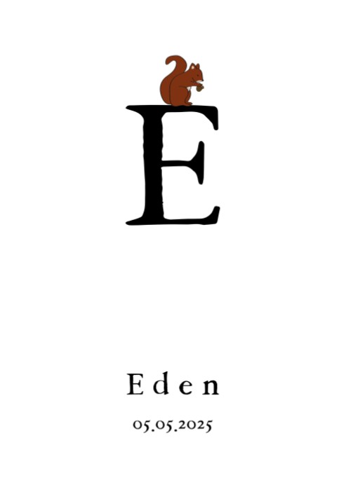 Poster letter E 50x70