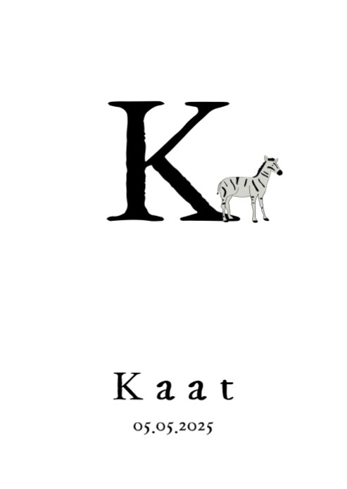 Poster letter K 50x70