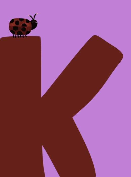 Poster letter K 30x40