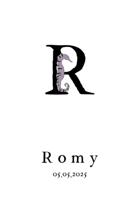 Poster letter R 21x30