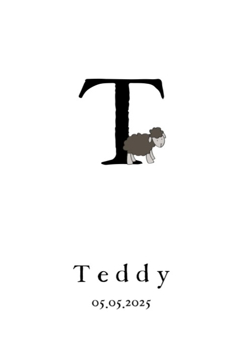 Poster letter T 21x30