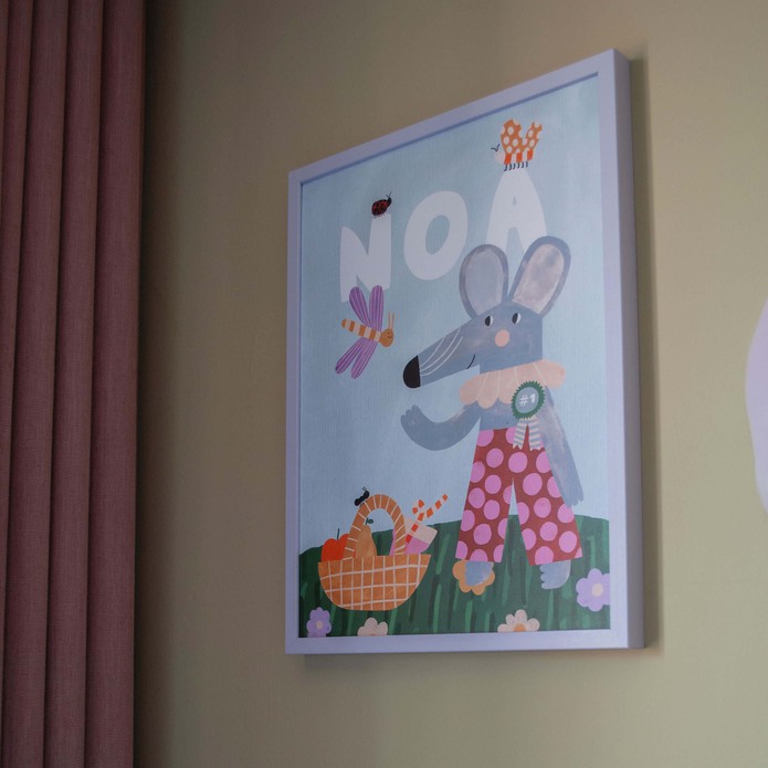 Poster muis picknick -  Noa 30 x 40