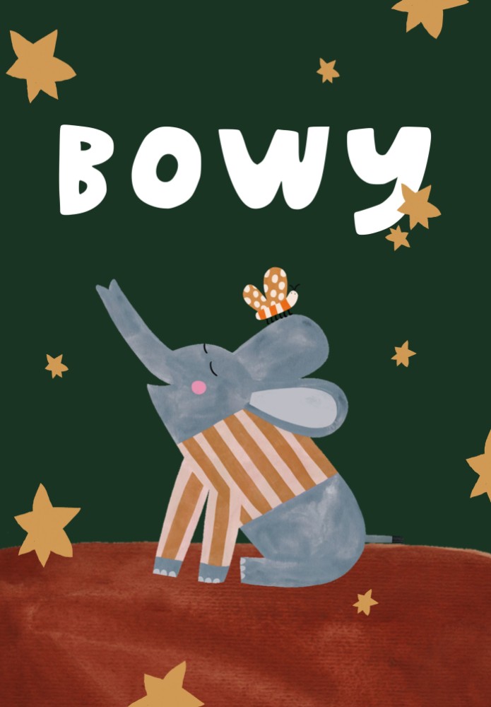 Poster olifant - Bowy 20x30