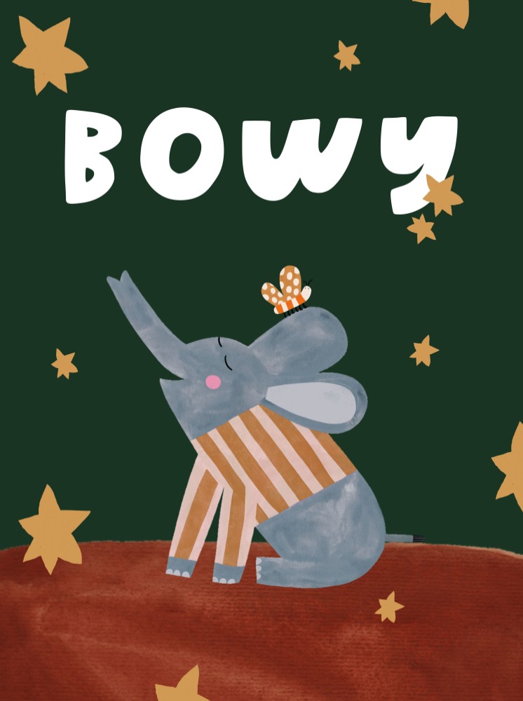 Poster olifant - Bowy 30x40