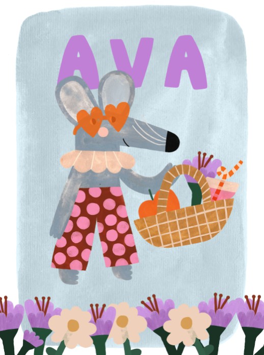 Poster picknick Ava 30x40