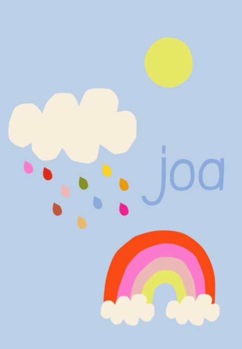 Poster regenboog joa - 21x30