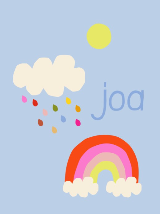 Poster regenboog joa - 30x40