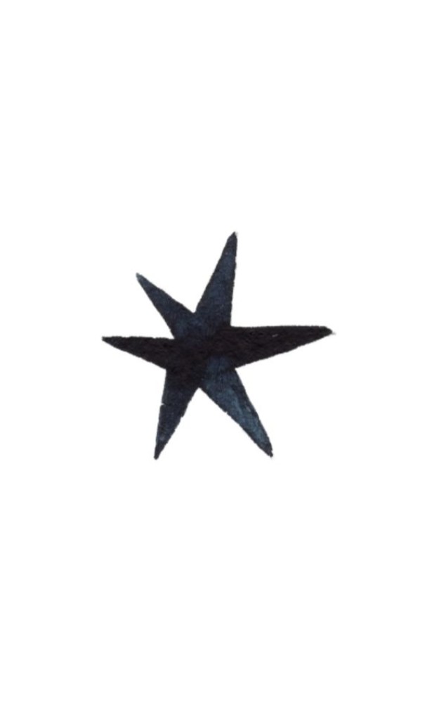 Postzegel - zwarte maan Atelier Fabel