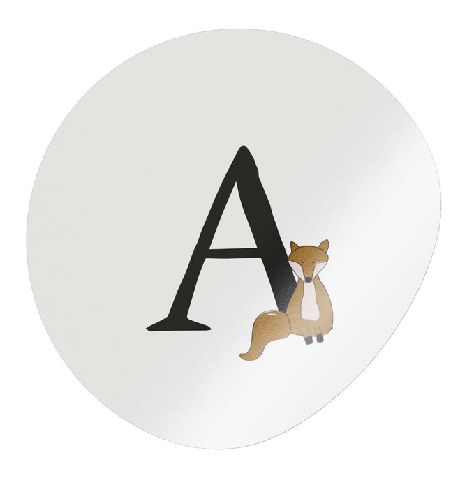 Sluitsticker letter A vos