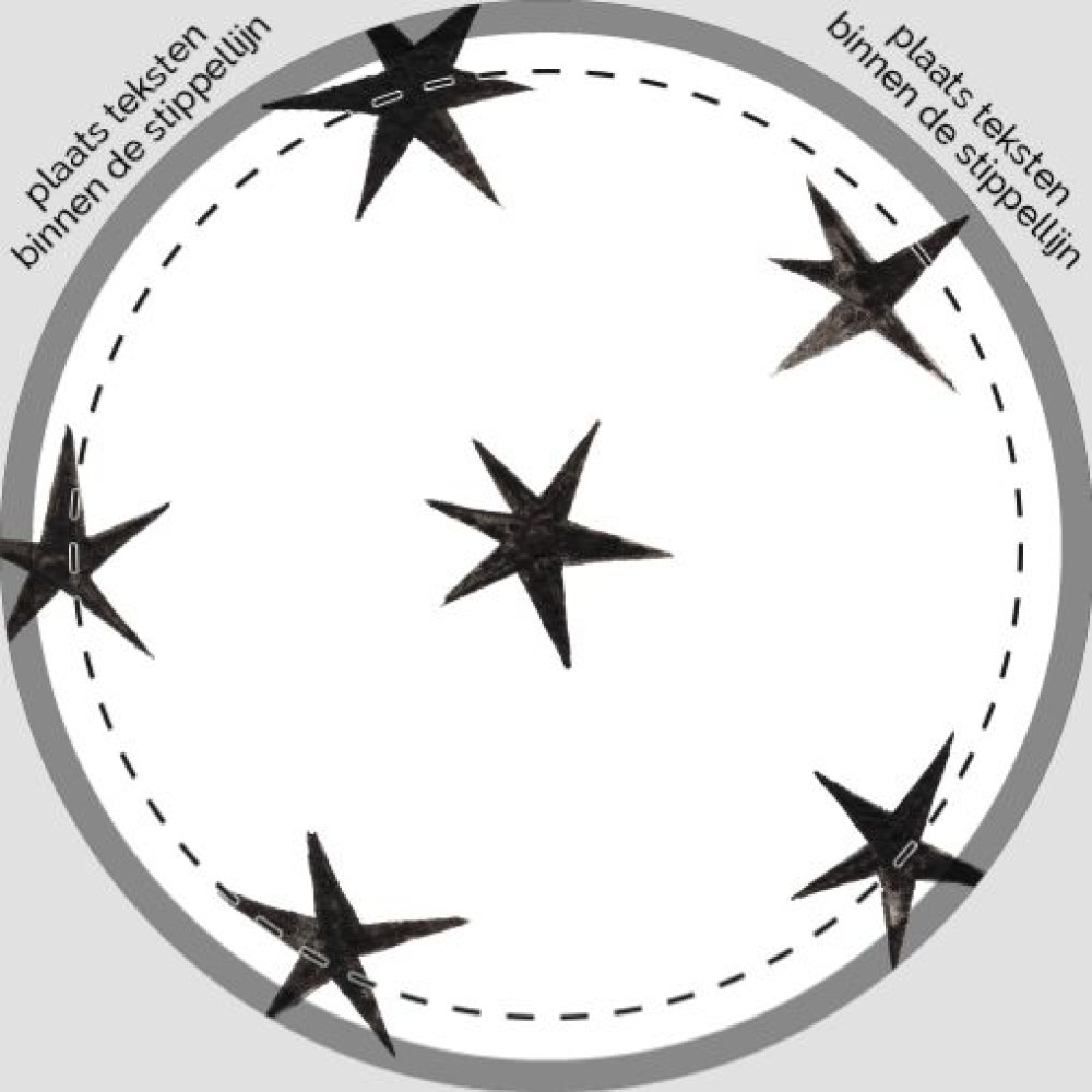 Sluitsticker - sterrenpatroon Atelier Fabel