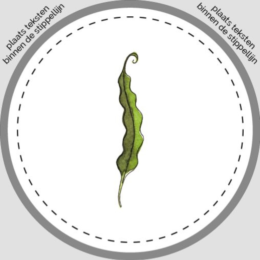 Sluitsticker - blaadje Atelier Fabel