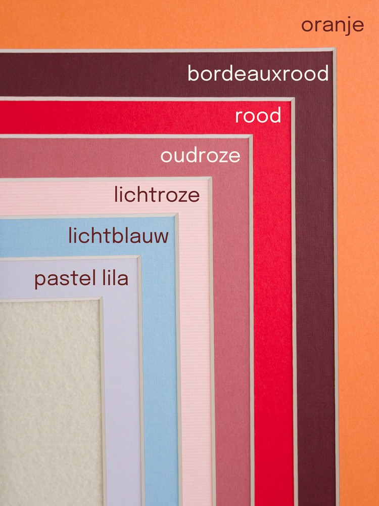 Passe-partout 30x40 voor 2 geboortekaartjes