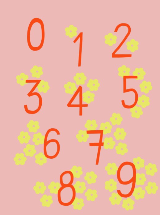 Telposter bloemen - 30x40