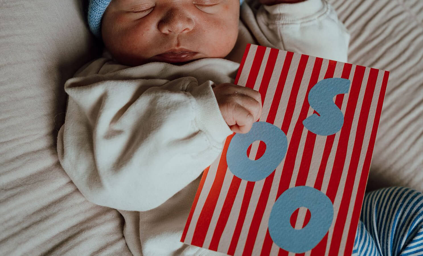 Geboortekaartje streepjes