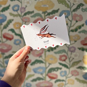 Geboortekaartje stansvorm konijn